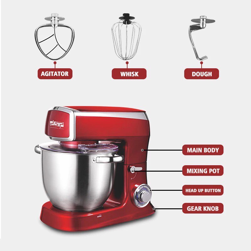DSP stand mixer 1500 watt 8L
