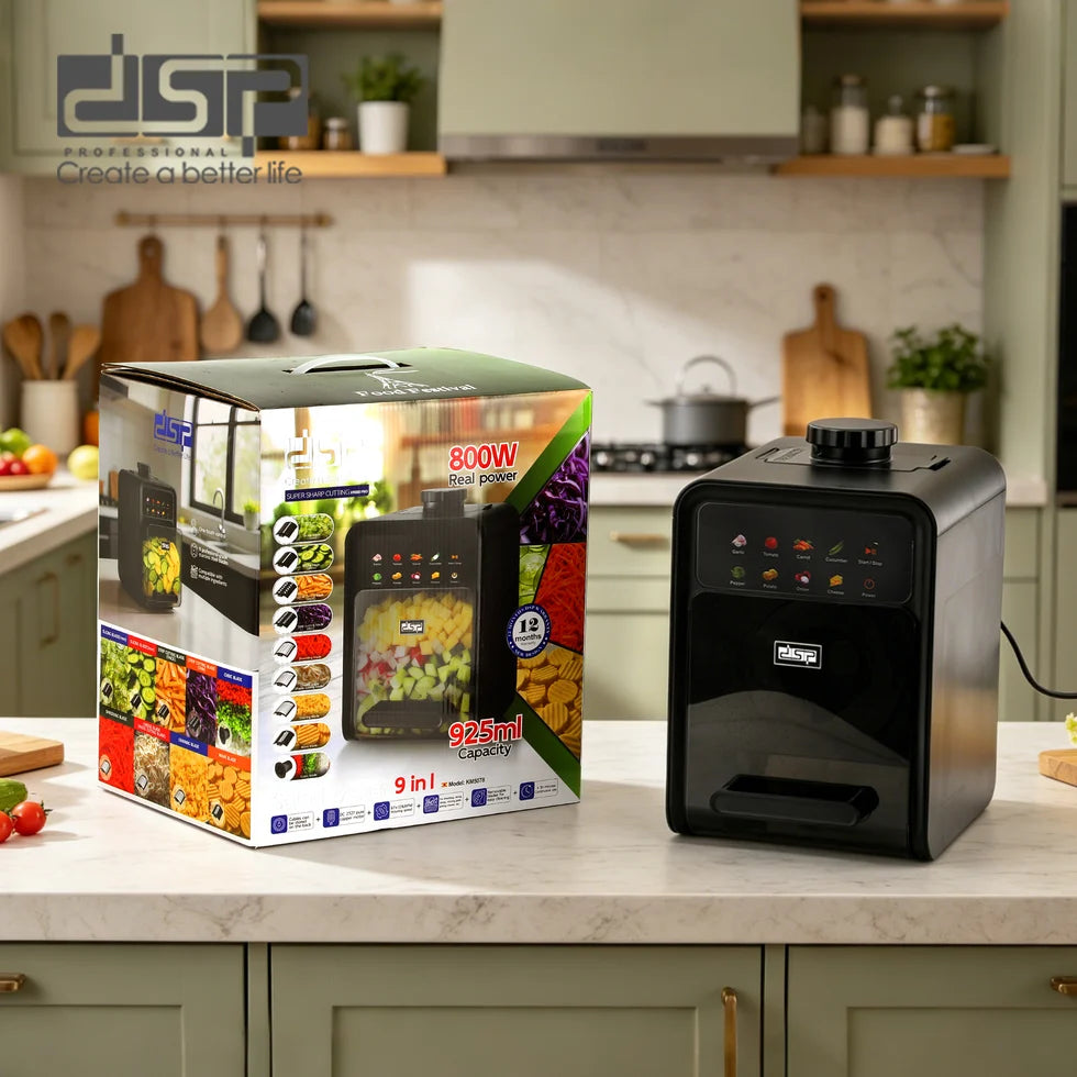 قطاعة وخلاطة السلطة DSP KM5078 – 9 وظائف في جهاز واحد | 800 واط | سعة 925 مل