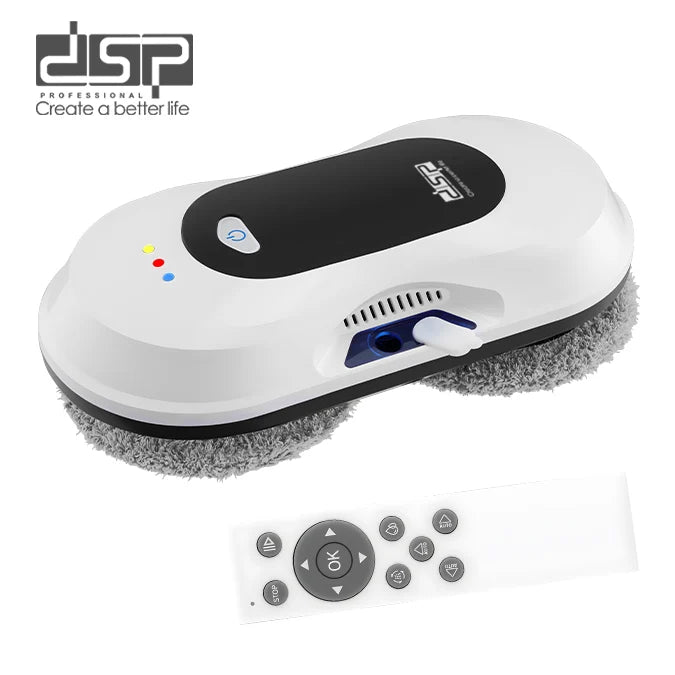 روبوت تنظيف النوافذ الذكي DSP KD2091 – قوة شفط 5600Pa مع رش مياه أوتوماتيكي وتحكم عن بُعد