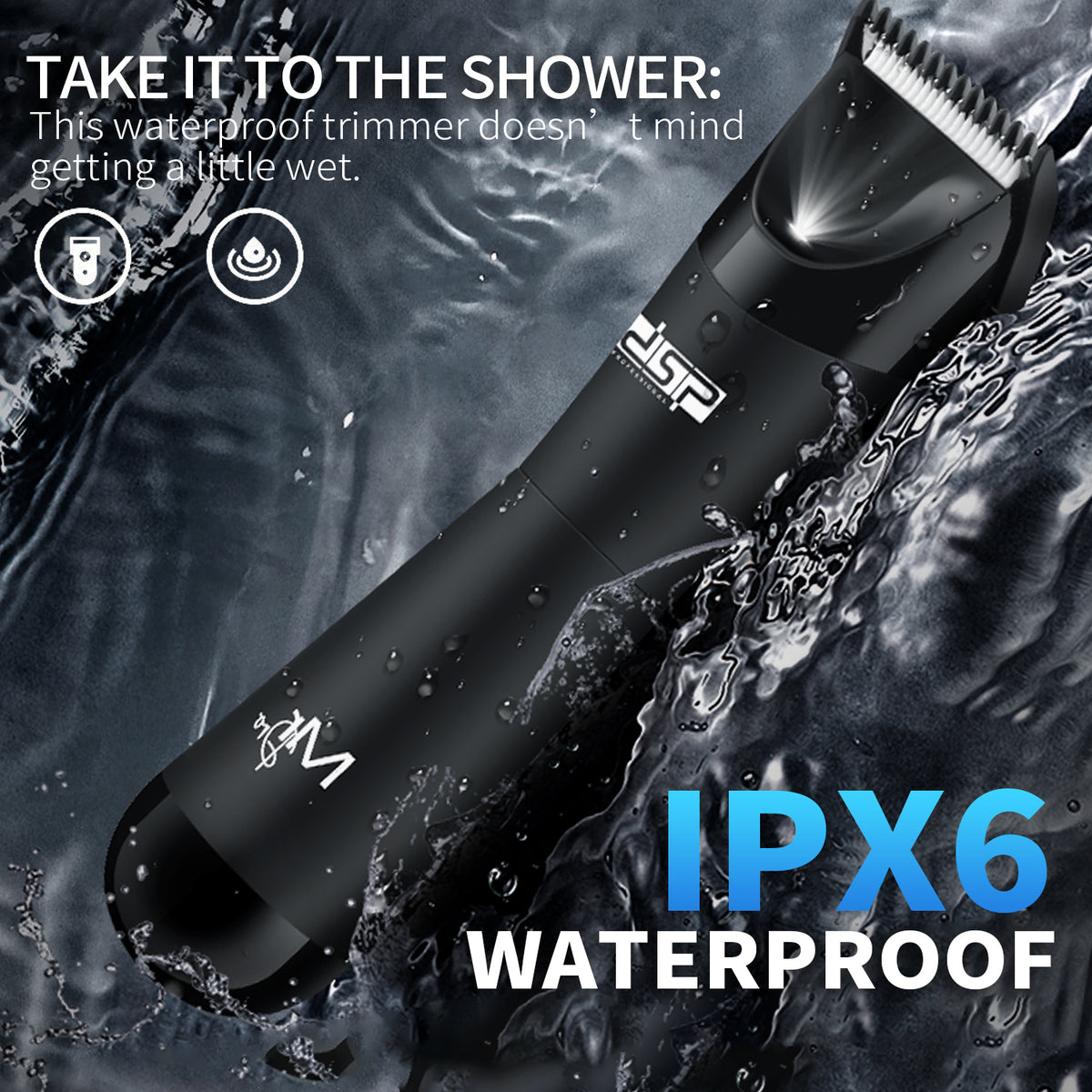 DSP 60383 ذات الرأسينIPX6 ماكينة تشذيب الجسم