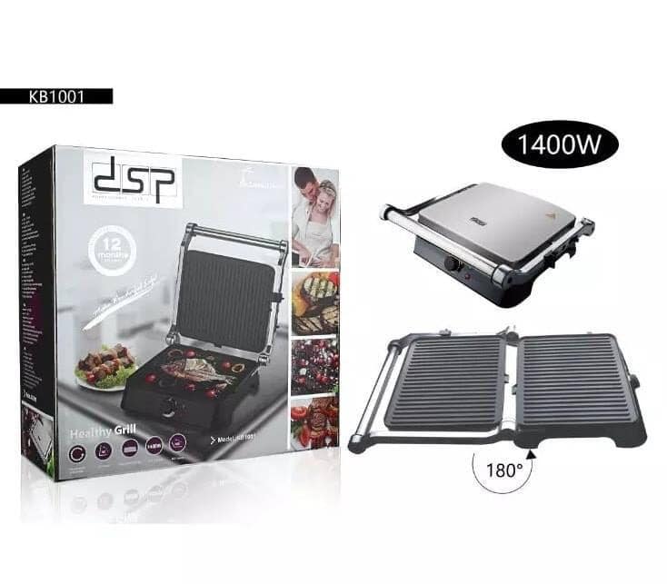 DSP Grill 1400 watts Black/Silver