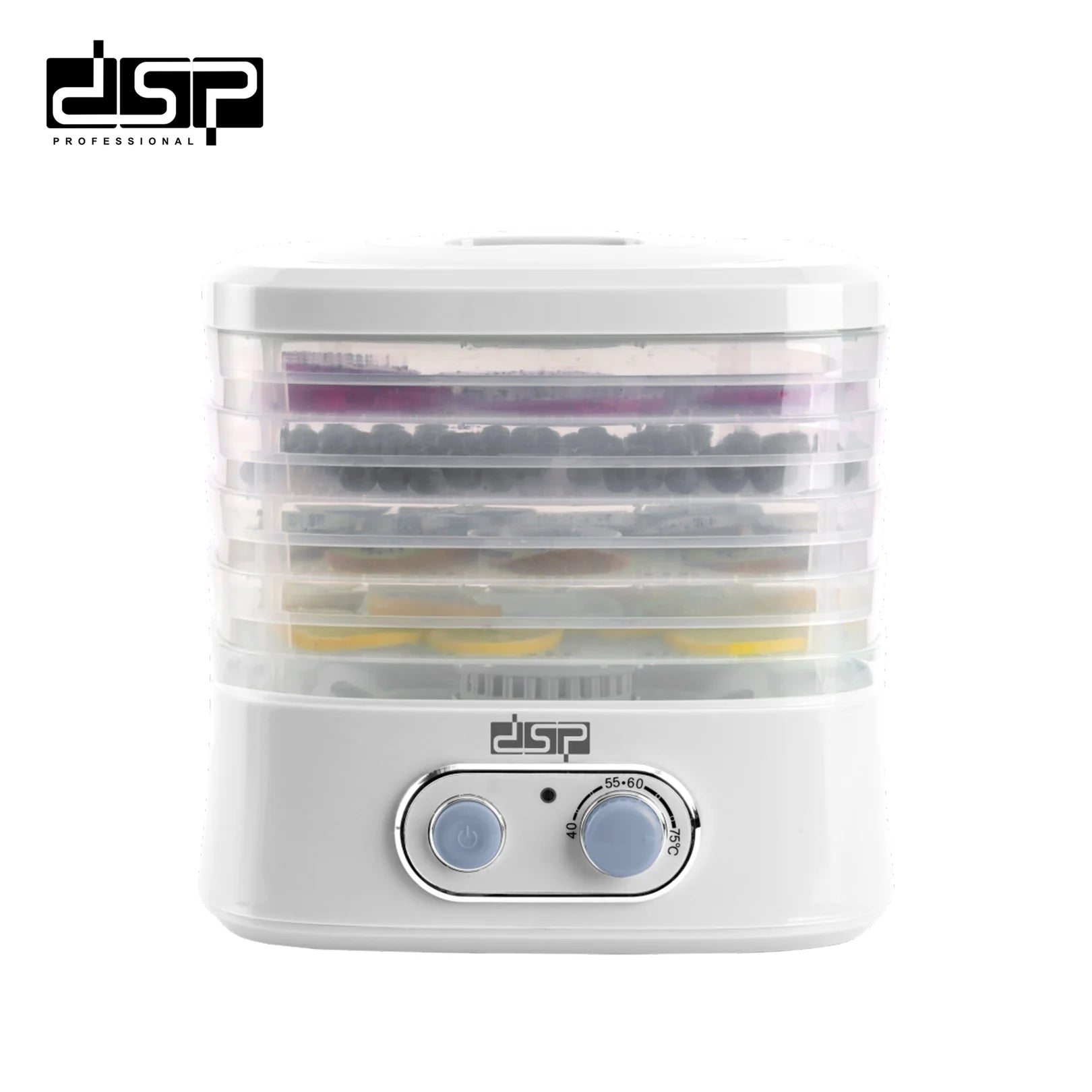 مجفف طعام كهربائي DSP KA9003 – 240 وات بـ 5 طبقات وتجفيف متساوٍ