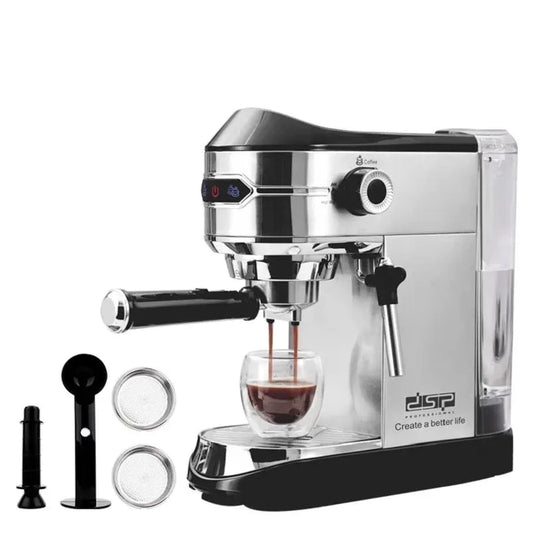 DSP Espresso & Cappuccino Machine 1 L ( Milk steamer )