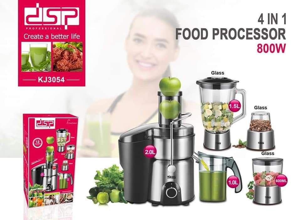 DSP 4 in 1 Stainless Steel Blender Set 800 W