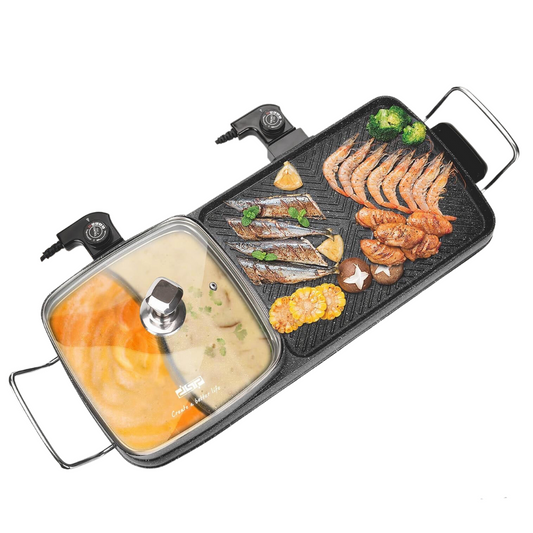 DSP 2 in 1 BBQ Electric Grill for Non-Stick 2500W