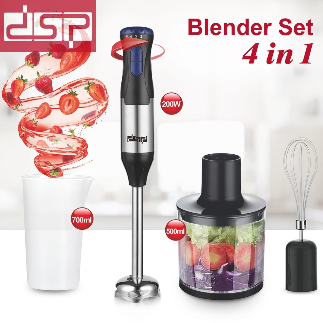 4 in 1 DSP Powerful Hand Mixer (Blender Set) 1000 W