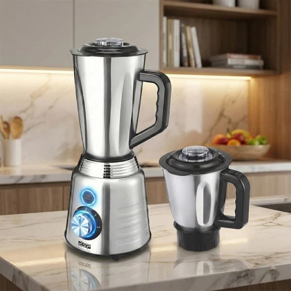 خلاط DSP KJ2203 – 2 في 1 – 900 وات – ستانلس ستيل