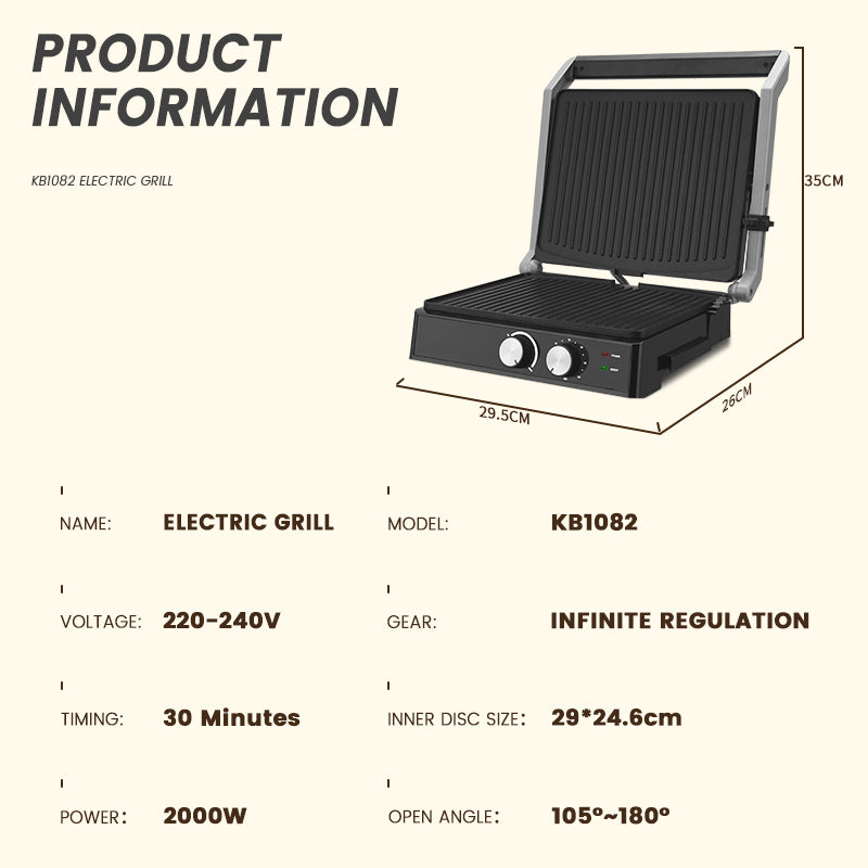 DSP Detachable Grill 2000 W