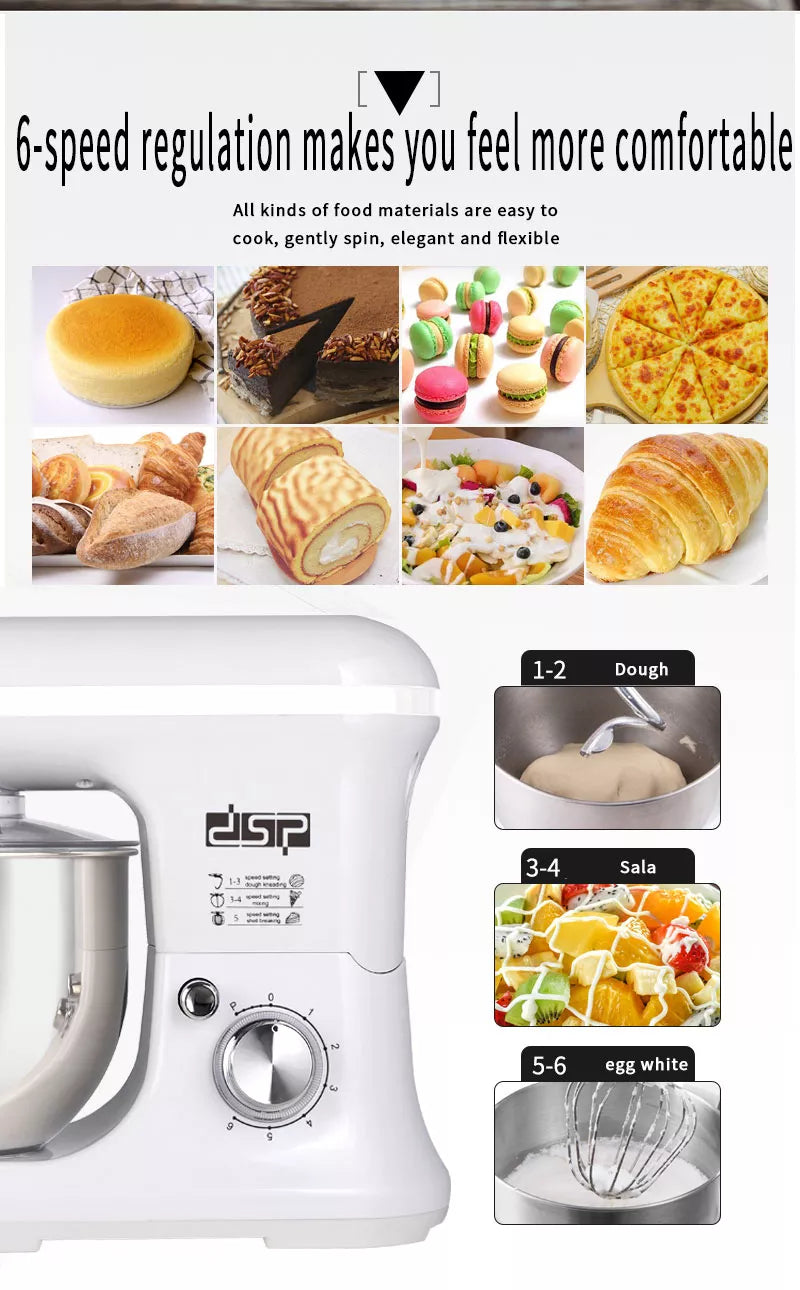 DSP 3 in 1 Stand Mixer 5.5 L - 1200 W