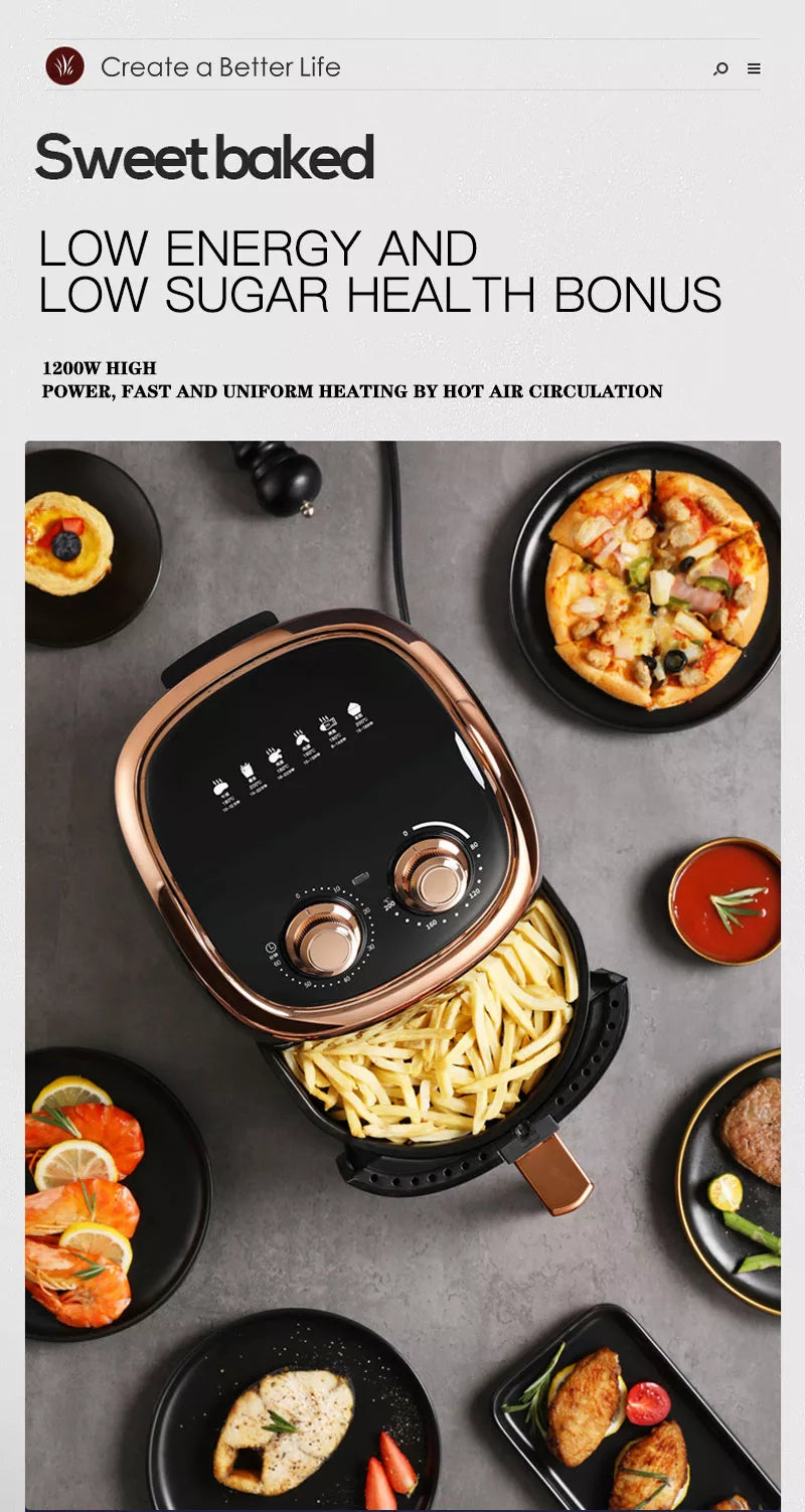 DSP Healthy Non-Stick Air Fryer Without Oil 1200 W 3.5 L