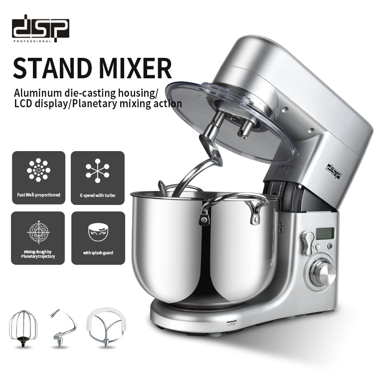 DSP Stainless Steel Stand Mixer 10 L - 1500 W