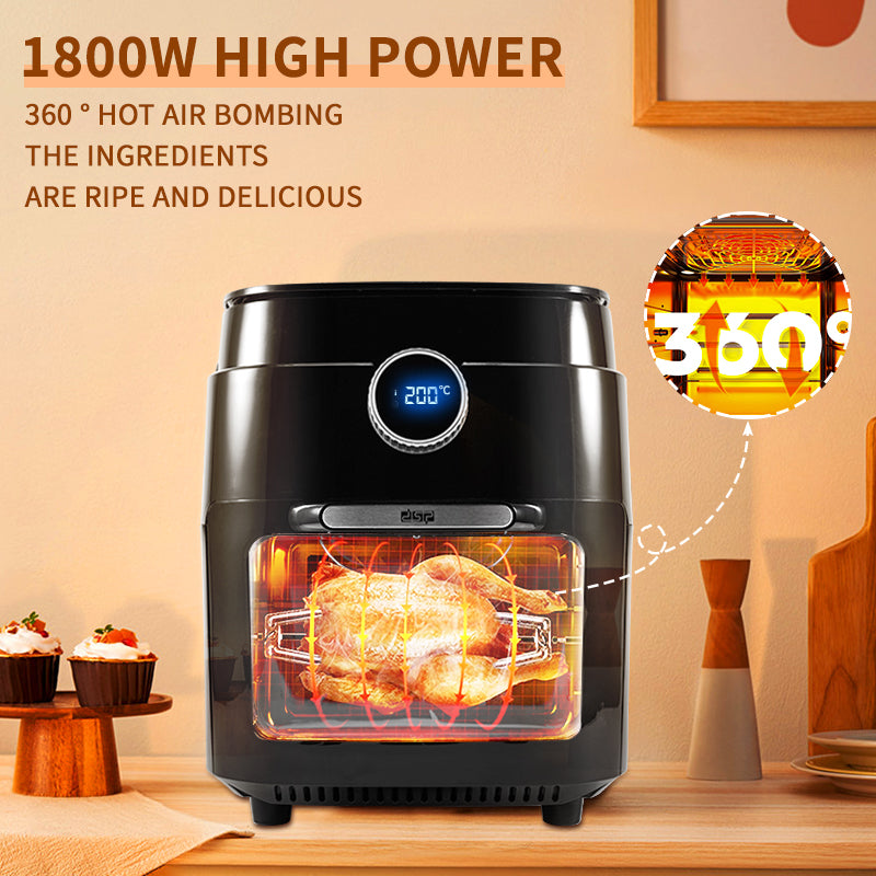 DSP Large Capacity Touch Screen Electric Air Fryer 14L - 1800 W