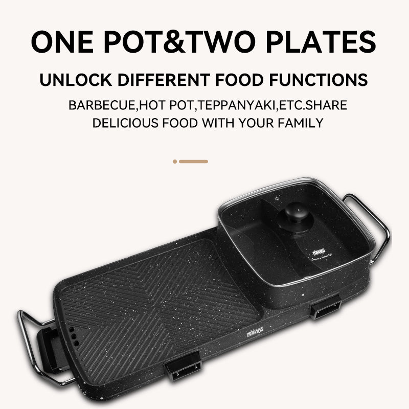 DSP 2 in 1 BBQ Electric Grill for Non-Stick 2500W