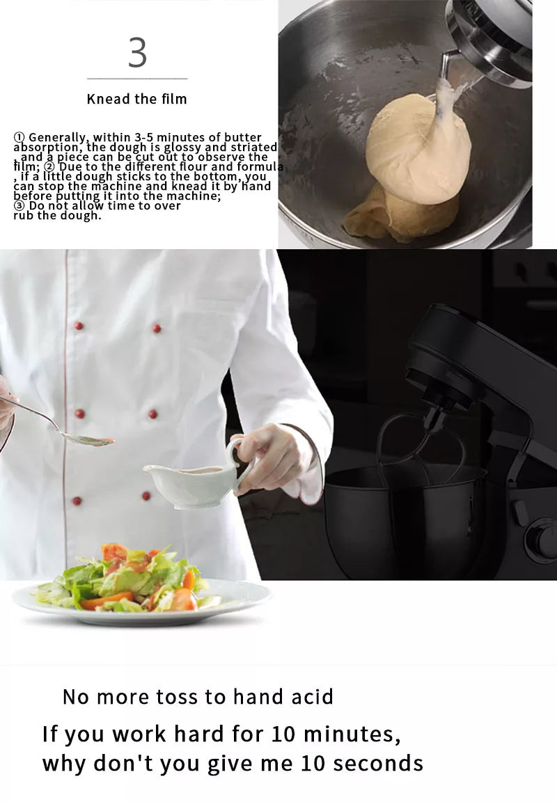 DSP 3 in 1 Stand Mixer 5.5 L - 1200 W