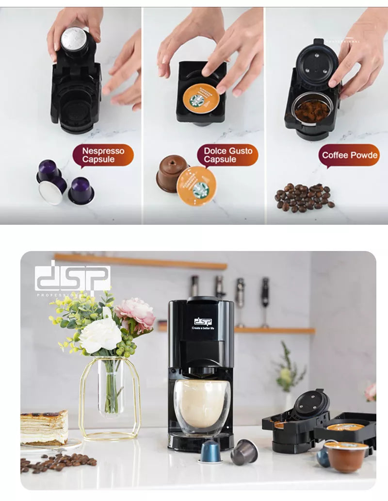 DSP 3 in 1 coffee machine (Capsule Maker)