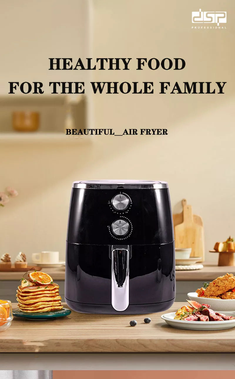 DSP Healthy Non-Stick Double Handle Automatic Air Fryer 5.5 L - 1500W