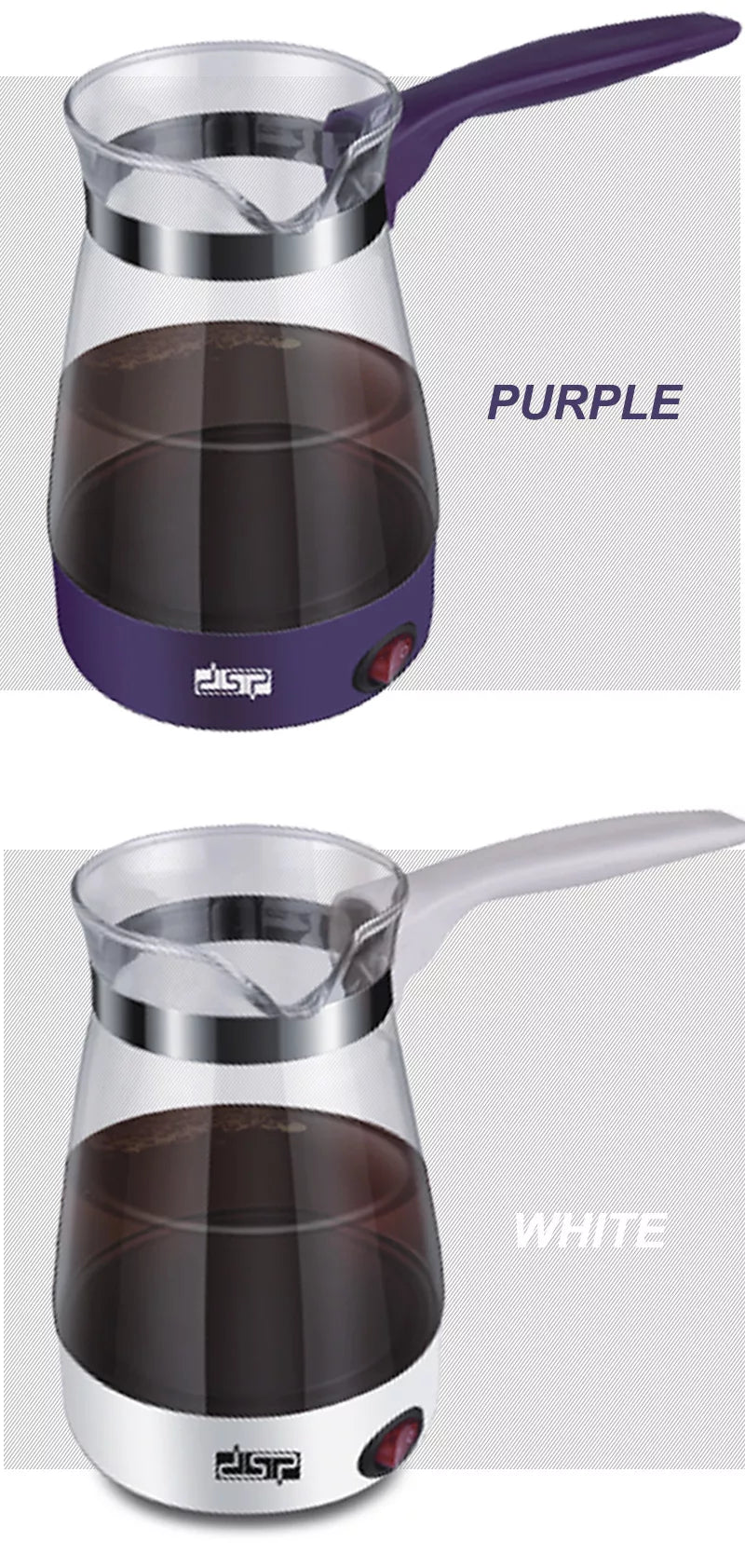 DSP Electric Turkish coffee pot ( glass )