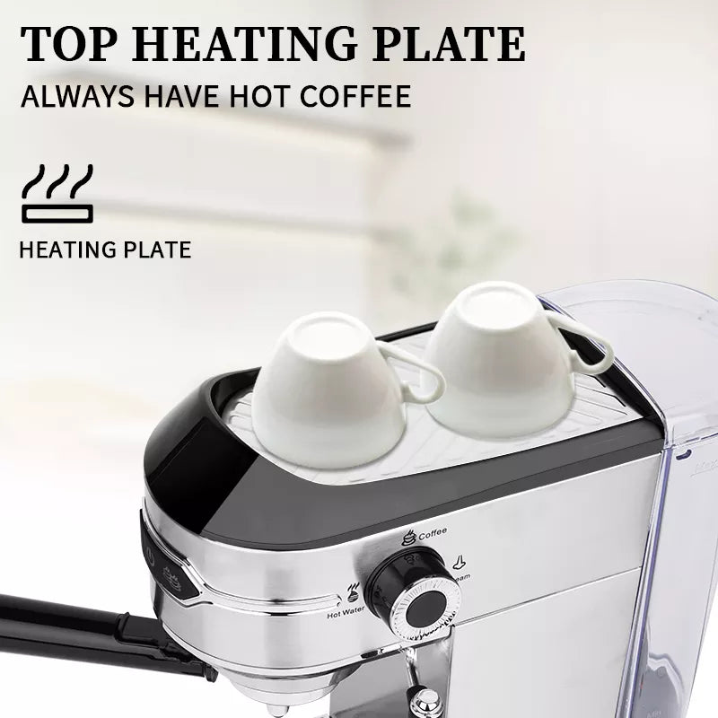 DSP Espresso & Cappuccino Machine 1 L ( Milk steamer )