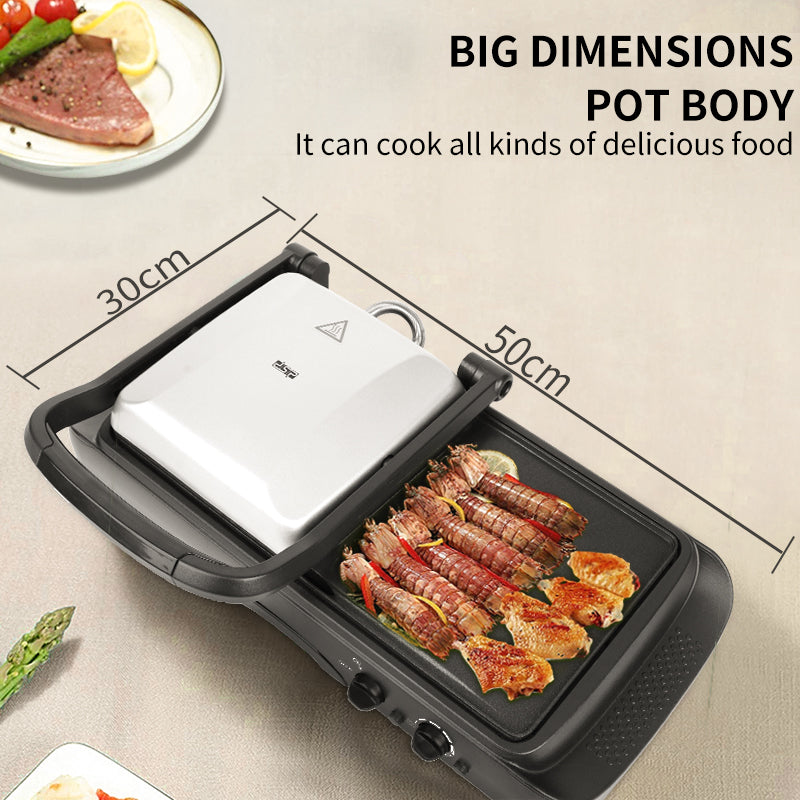 DSP 2 in 1 Electric BBQ Grill - Non Stick 1600 W