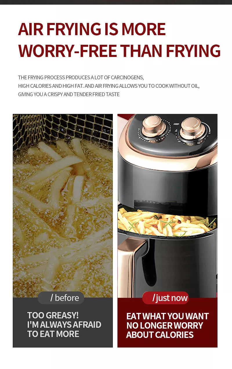 DSP Healthy Non-Stick Air Fryer Without Oil 1200 W 3.5 L