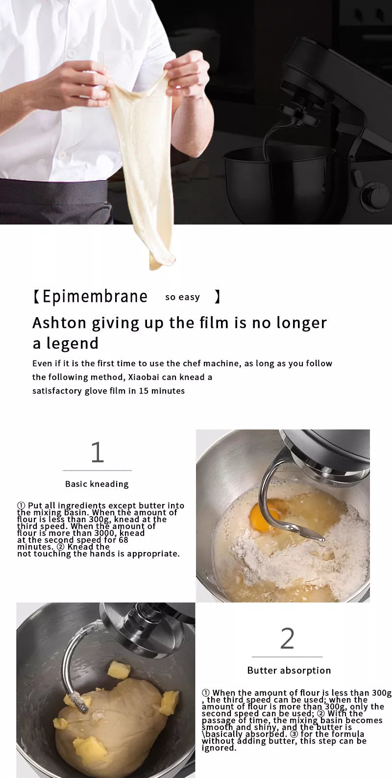 DSP 3 in 1 Stand Mixer 5.5 L - 1200 W