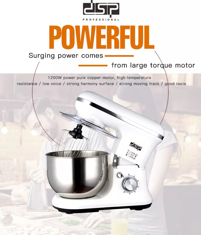 DSP 3 in 1 Stand Mixer 5.5 L - 1200 W