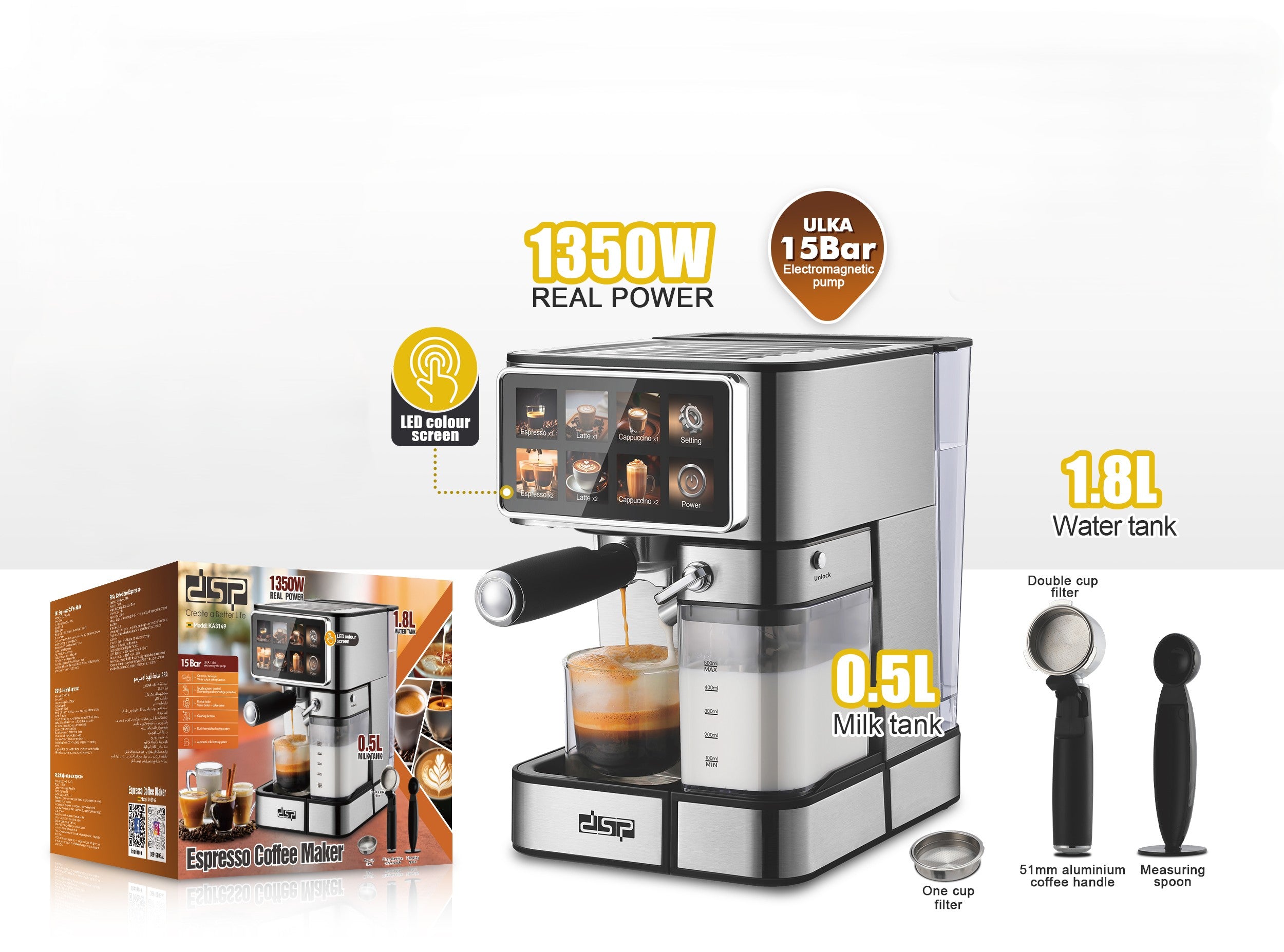Espresso coffee machine KA3149