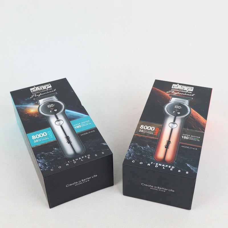 DSP 91418 ماكينة حلاقة رجالية، شاشة رقمية، بطارية ليثيوم