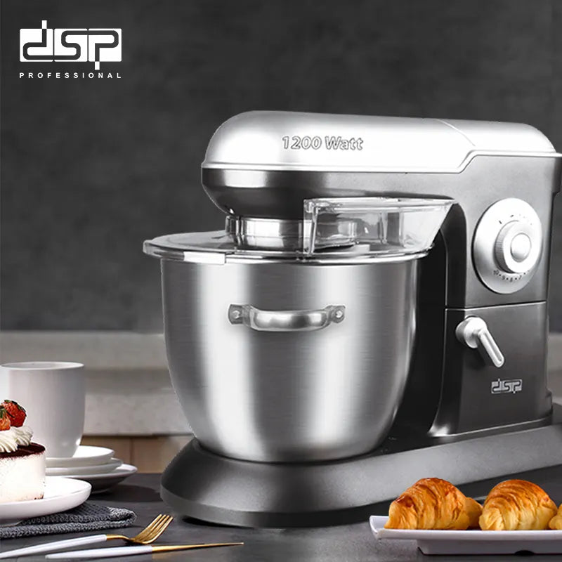 DSP 3 IN 1 Stand Mixer 6.5 L 1200 W ( Full Body Stainless Steel )