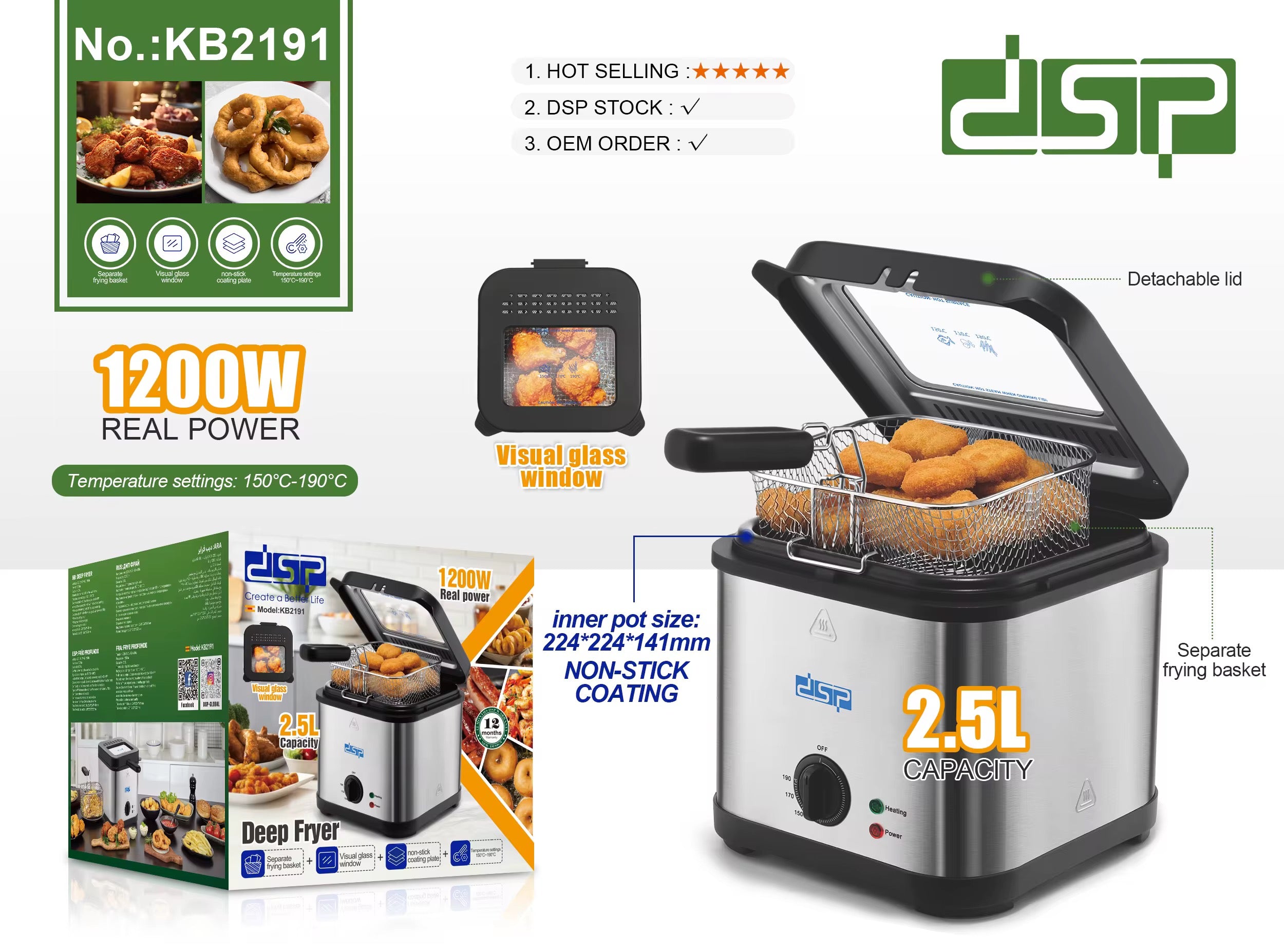 KB2191 Electric Deep Fryer