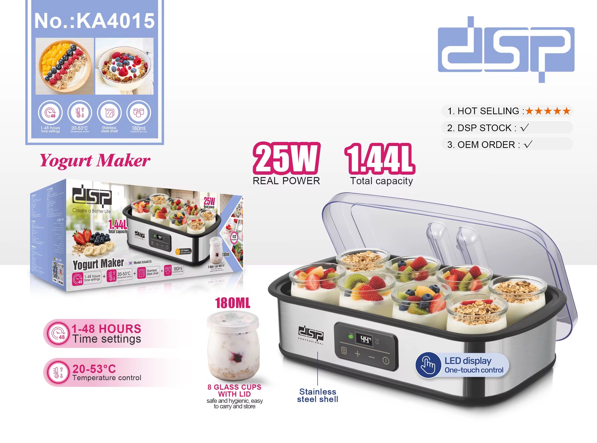 KA4015 Yogurt Maker